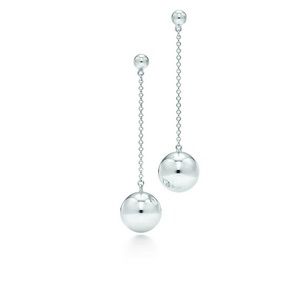 Tiffany & Co Sterling Silver bead drop Earrings